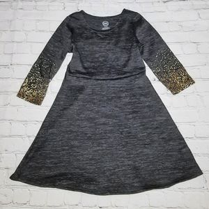 Girls Size M(7-8) Wonder Nation Heather Black Sweater Dress